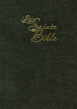 Charger l&#39;image dans la galerie, La Sainte Bible Version Segond 1910 avec gros caractères - couverture noire, cuir souple, tranche dorée, avec onglets
