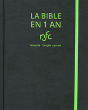 Charger l&#39;image dans la galerie, La Bible en 1 an - (NFC) couverture souple noire
