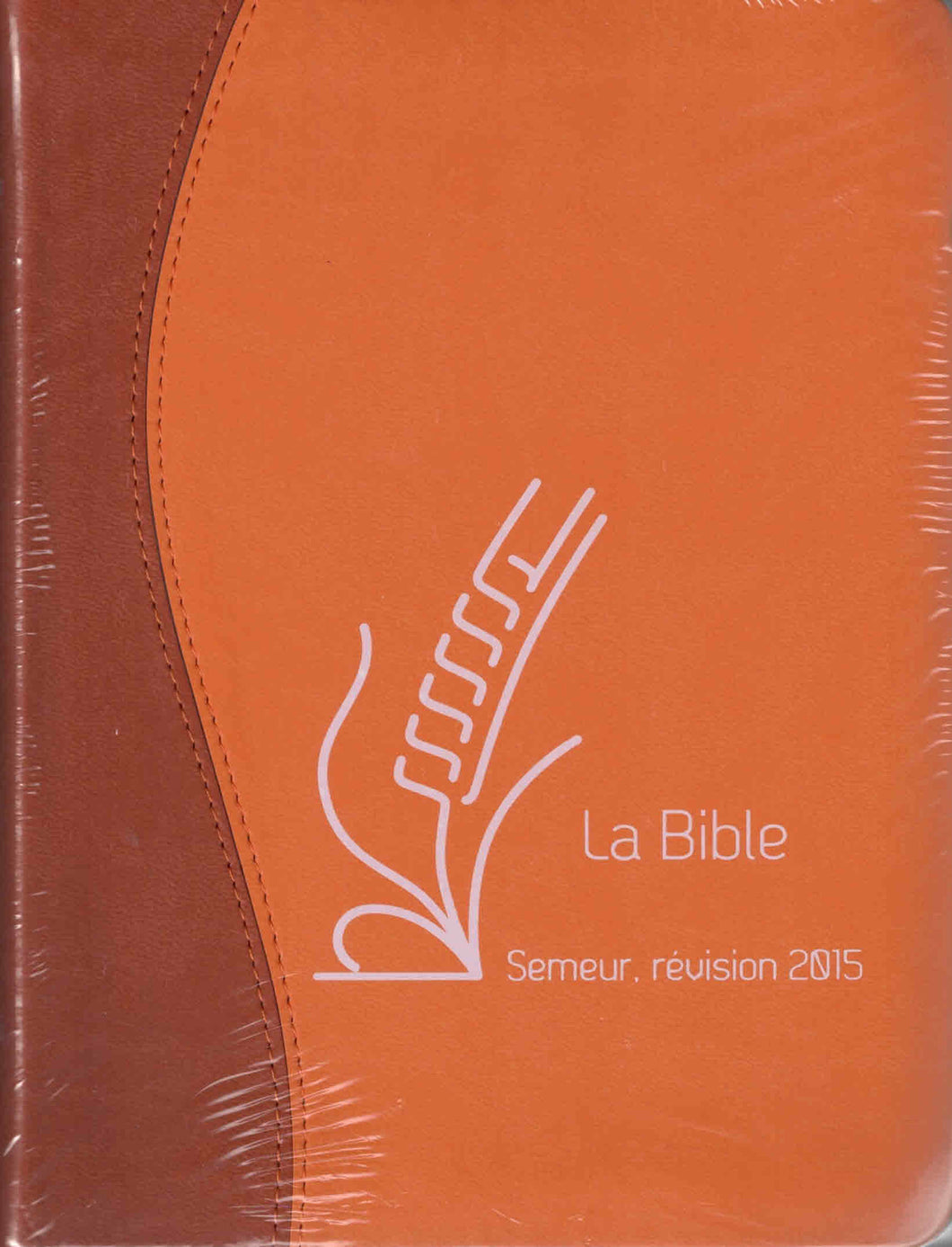 Bible Semeur révisée 2015 souple duo orange