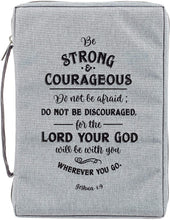 Charger l&#39;image dans la galerie, Be Strong Lion Two-Tone Classic Bible Cover - Joshua 1:9
