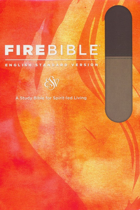 Fire Bible ESV Version, Soft Leather-look, Slate/Charcoal