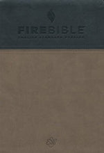 Charger l&#39;image dans la galerie, Fire Bible ESV Version, Soft Leather-look, Slate/Charcoal
